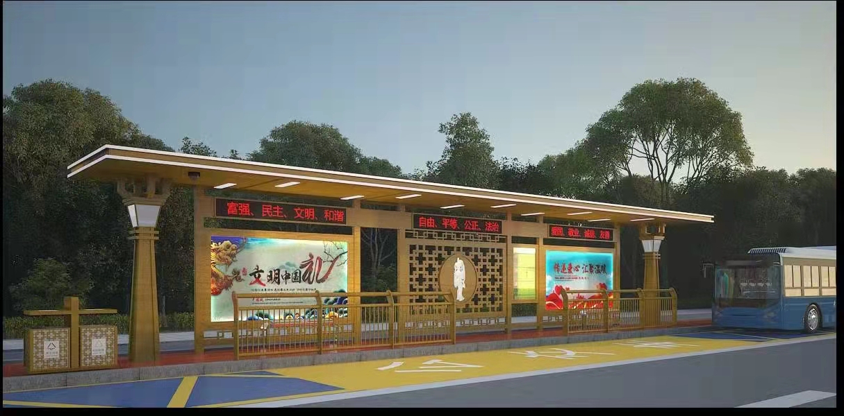 [21.10.27]新疆定制款公交候車亭項目