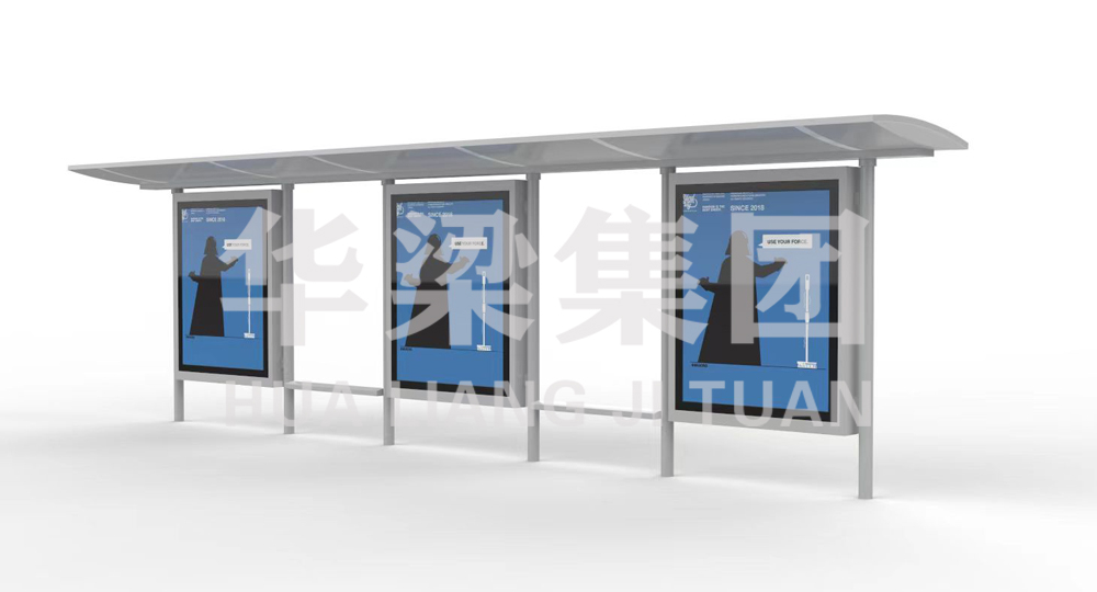 [23.12.31]湖北省某市定制款不銹鋼公交候車亭項目發(fā)貨